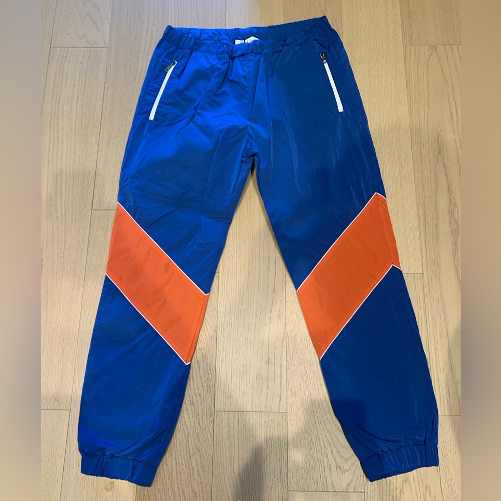 Gucci technical track pants orange blue size XL men